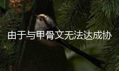 无法由于与甲取消扩建中心协议骨文达成计划数据