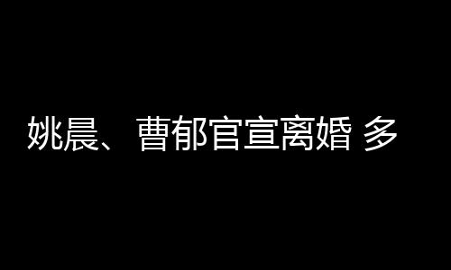 姚晨郁官前已宣离关系曹多年结束婚 婚姻